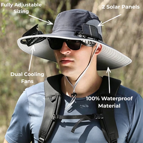 Solar Fan Hat
