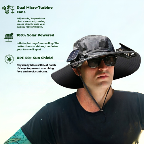 Solar Fan Hat